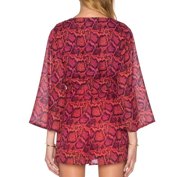 💙HP💙 Show Me Your Mumu Popsicle Python Print Romper S - Picture 4 of 13